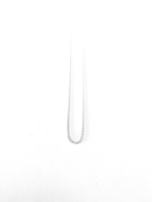 D Street Designs Wheat Chain. High shine jewelry necklace chain in silver color