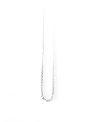 D Street Designs Wheat Chain. High shine jewelry necklace chain in silver color